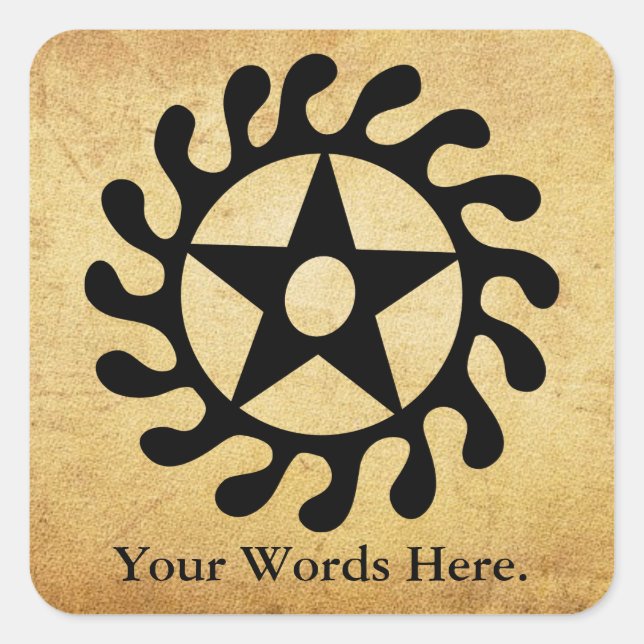 Sticker Carré Sese Wo Soban | Symbole Changements et Transitions (Devant)