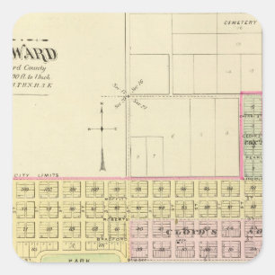 Sticker Carré Seward, Nébraska