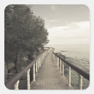 Sticker Carré Seychelles, île de Praslin, Anse Bois de Rose,