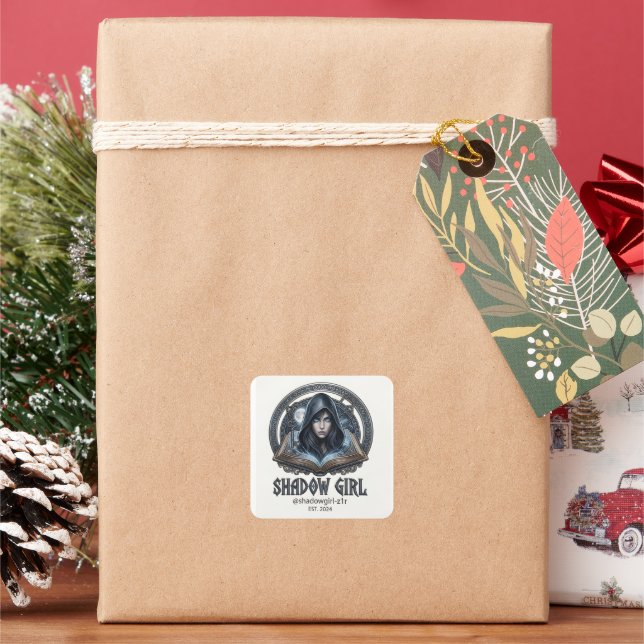 Sticker Carré shadowgirl (vacances)