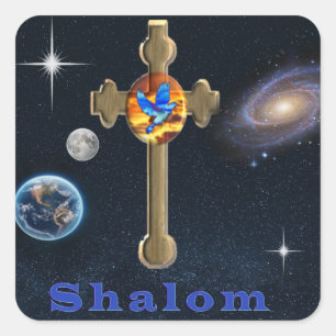 Sticker Carré Shalom