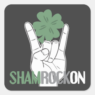 Sticker Carré ShamRockOn