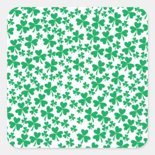 Sticker Carré Shamrocks multiples