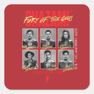Sticker Carré SHAZAM ! Furie des dieux   Annuaire SHAZAMily