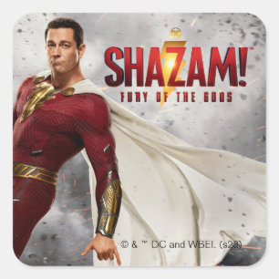 Sticker Carré SHAZAM ! Furie des dieux   Poster du film Hang Loo