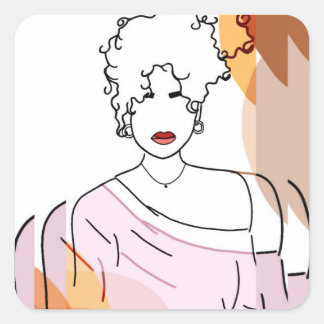 Sticker Carré she -sobreposição
