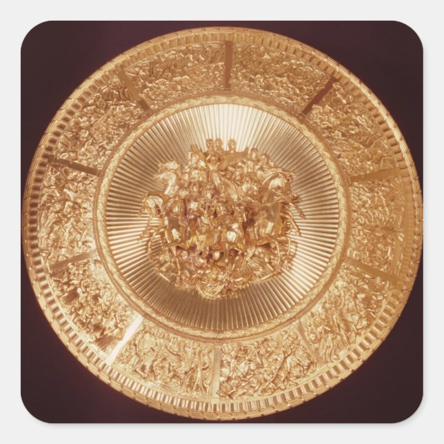 Sticker Carré Shield, commandé par Green, War & Green (Devant)