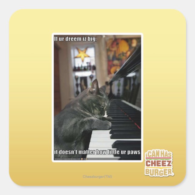 Sticker Carré Si ton rêve est grand (Devant)