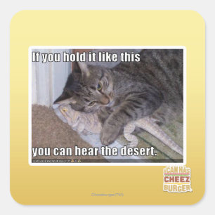 Sticker Carré Si tu le tiens comme ça