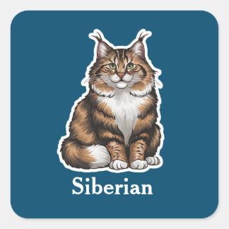 Sticker Carré Sibérien