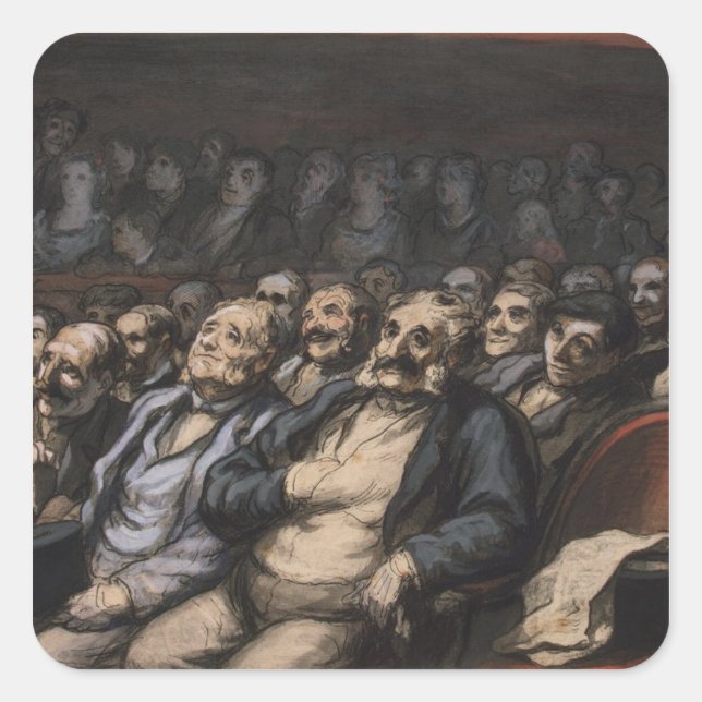 Sticker Carré Siège de l'orchestre, c.1856 (Devant)