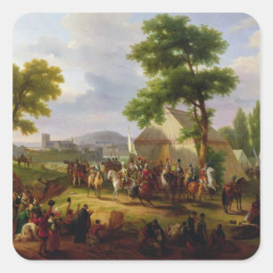 Sticker Carré Siège de Paris par Henri IV en 1593, 1818