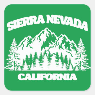 Sticker Carré Sierra Nevada Californie