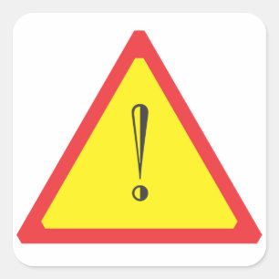 Sticker Carré Signal d'attention