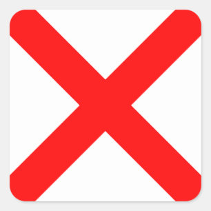 Sticker Carré Signal Nautique V (Victor)