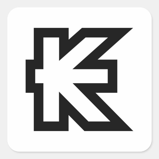 Sticker Carré SIGNE D'ARGENT Laos Kip Lao / Laotien (Devant)