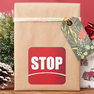 STICKER CARRÉ SIGNE GRAND STOP