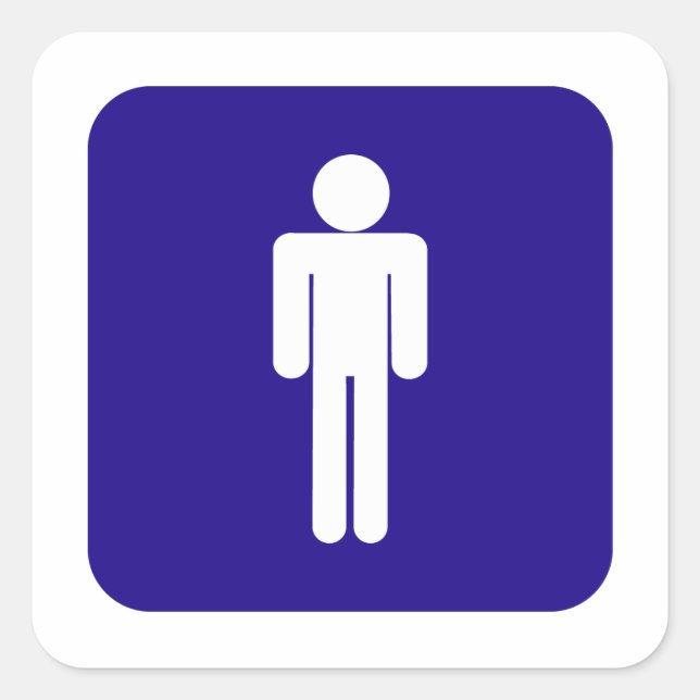 STICKER CARRÉ SIGNE HOMME (Devant)