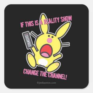 Sticker Carré S'il s'agit d'un spectacle de réalité
