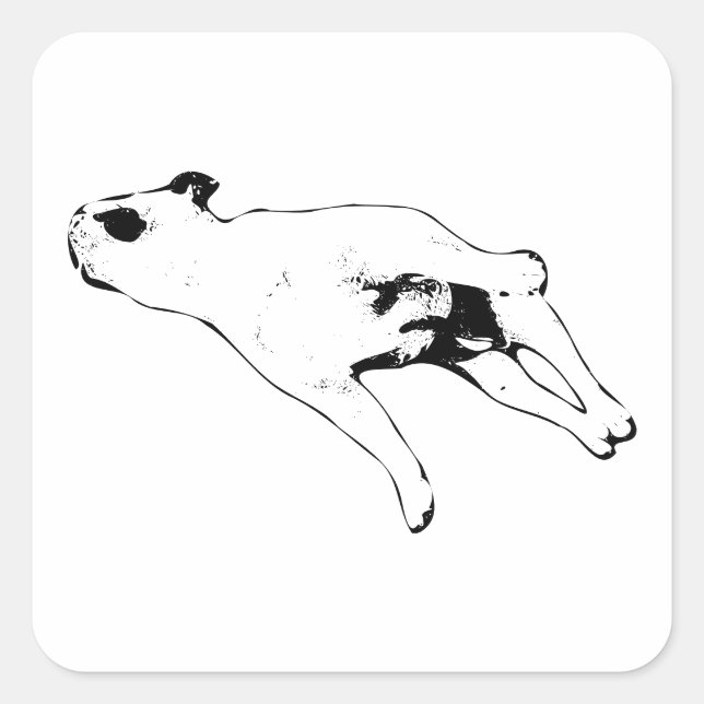 Sticker Carré Silent Sleigh-Eve Stretch (Devant)