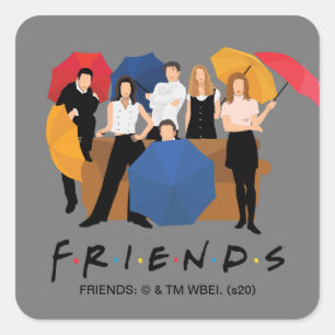 Sticker Carré Silhouette de personnage FRIENDS™