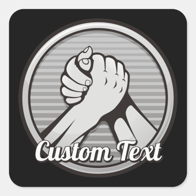 Sticker Carré Silver (Devant)