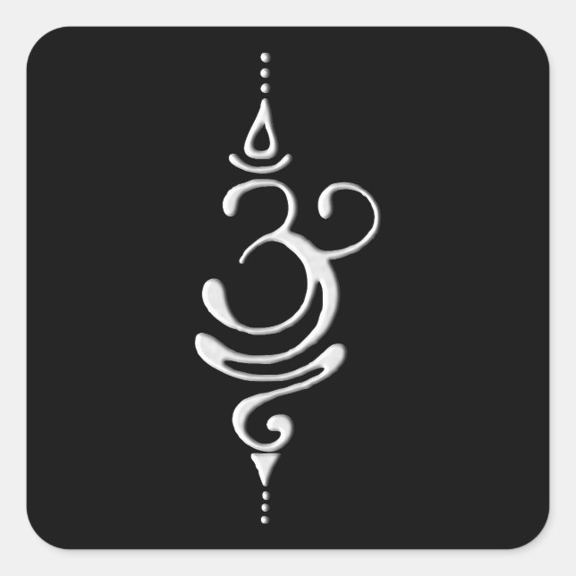 Sticker Carré Silver Breathe  (Devant)