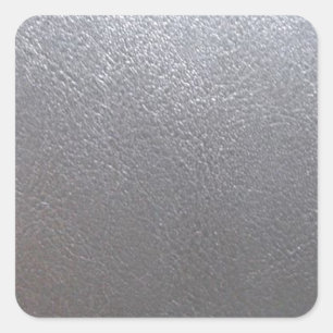 Sticker Carré SILVER Grey Sparkle : Leather Look Finish