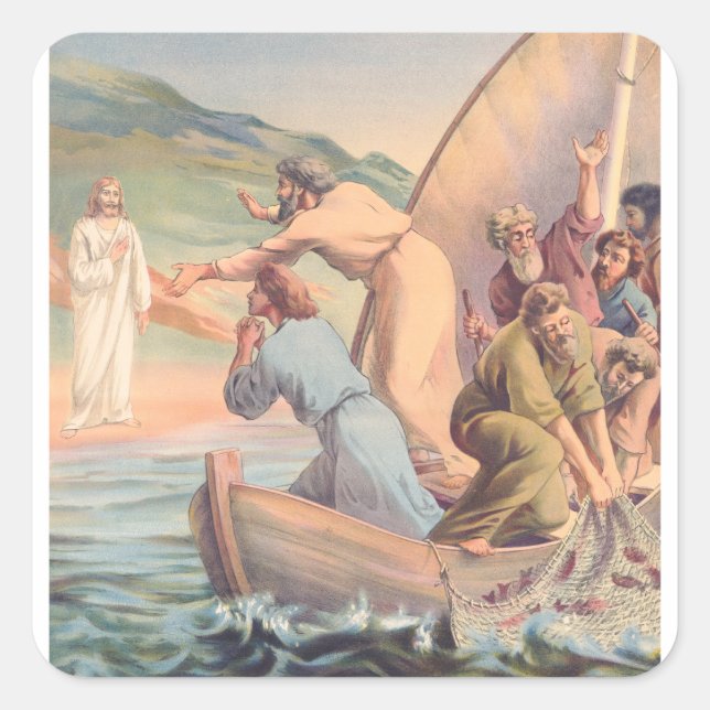 Sticker Carré Simon m'aimes-tu (Devant)