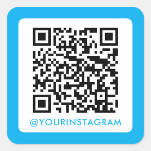 Sticker Carré simple média social moderne qr code instagram