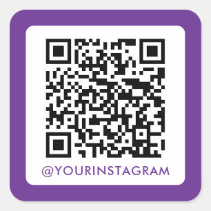 Sticker Carré simple média social moderne qr code instagram