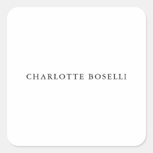 Sticker Carré Simple minimaliste élégant classique professionnel