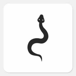 Sticker Carré Simple Snake