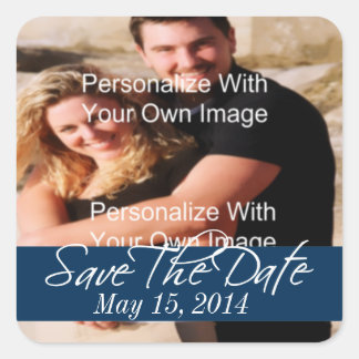 Sticker Carré Simplement Magnifique Marine Profonde Économisez L