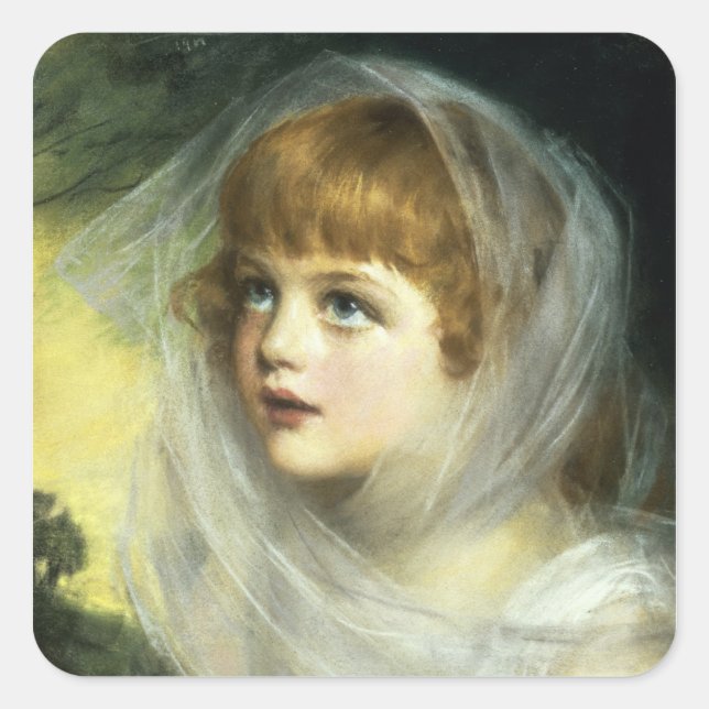 Sticker Carré Simplicité et innocence, 1900 (Devant)