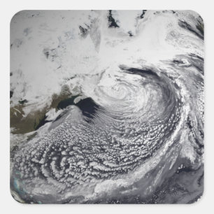 Sticker Carré Simulation de nuage d'un seul jour 3