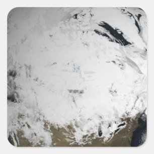 Sticker Carré Simulation de nuage d'une seule journée 2