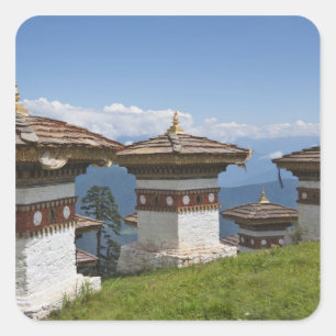 Sticker Carré Sindokha Dzong, Dochu La Pass 2