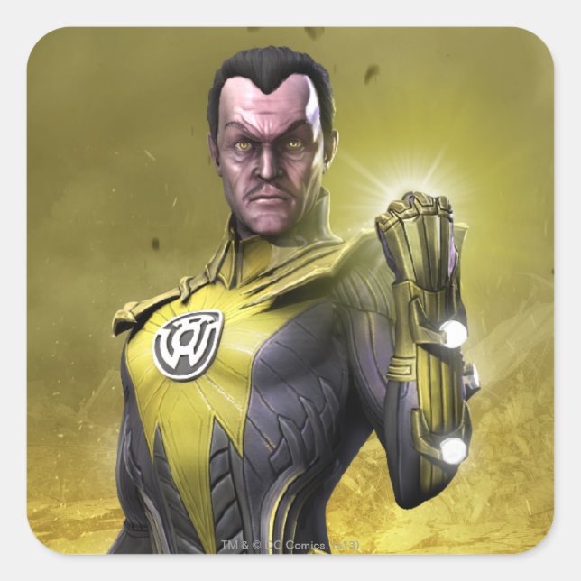Sticker Carré Sinestro (Devant)