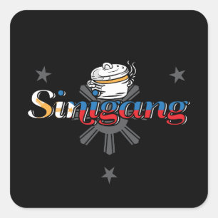 Sticker Carré Sinigang Philippines Alimentation philippine