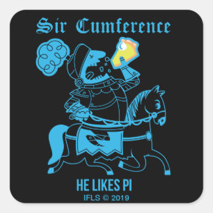 Sticker Carré Sir Cumference...