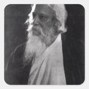 Sticker Carré Sir Rabindranath Tagore