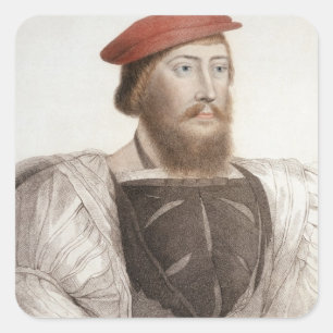 Sticker Carré Sir Thomas Boleyn (1477-1539) gravé par Francesc
