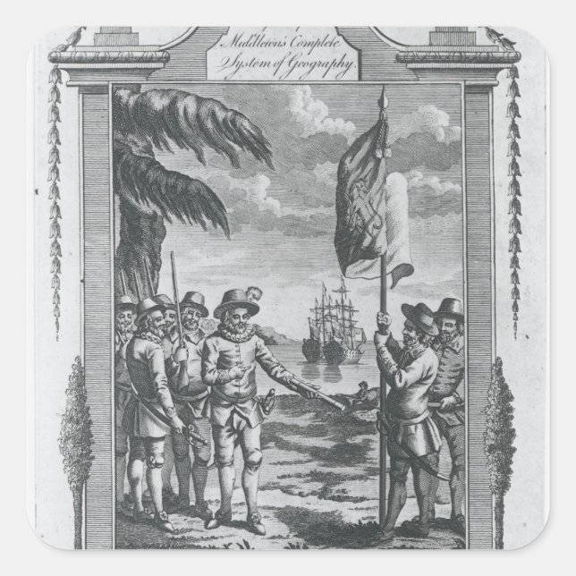 Sticker Carré Sir Walter Raleigh (Devant)