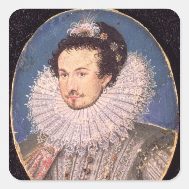 Sticker Carré Sir Walter Raleigh (Devant)