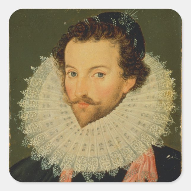 Sticker Carré Sir Walter Raleigh 2 (Devant)