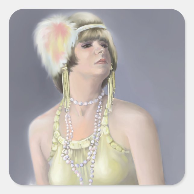 Sticker Carré Siren été (Devant)