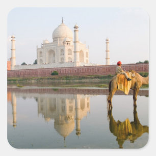 Sticker Carré Site funéraire du célèbre temple Taj Mahal à