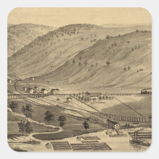 Sticker Carré Six ferries de mille (Devant)