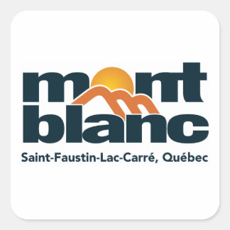 Sticker Carré Ski Mont Blanc